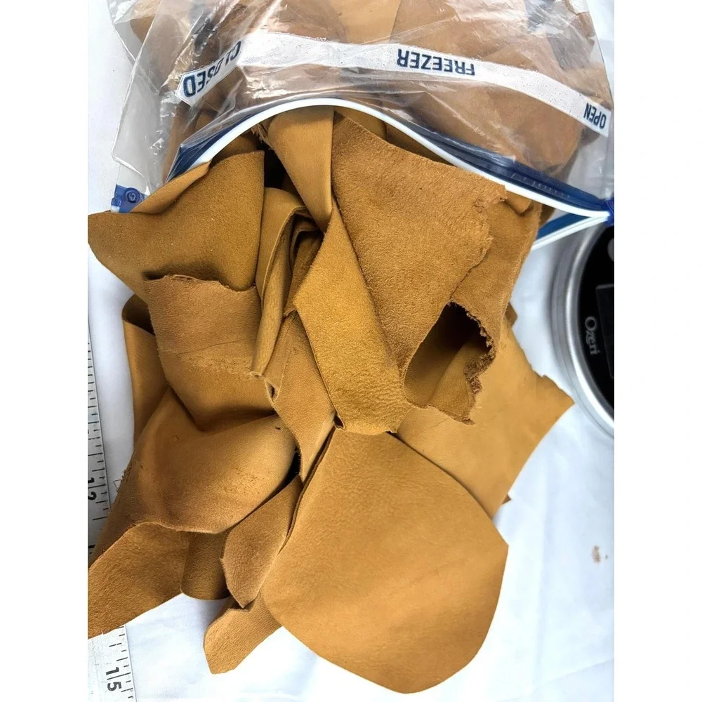 Genuine Leather Scrap Lot 8 LBS Mixed Pieces Upholstery Craft‎ DIY